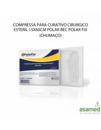 COMPRESSA PARA CURATIVO CIRURGICO ESTERIL 15X60CM POLAR BEC POLAR FIX