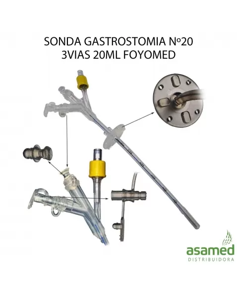 SONDA GASTROSTOMIA Nº20 3VIAS 20ML FOYOMED