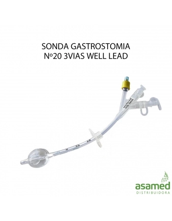 SONDA GASTROSTOMIA Nº20 3VIAS WELL LEAD