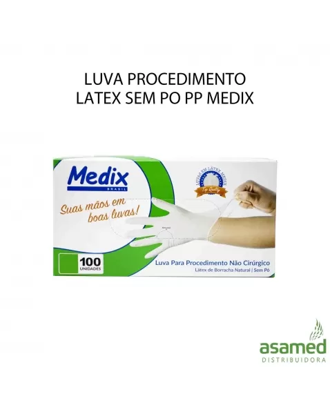 LUVA PROCEDIMENTO LATEX SEM PO PP MEDIX