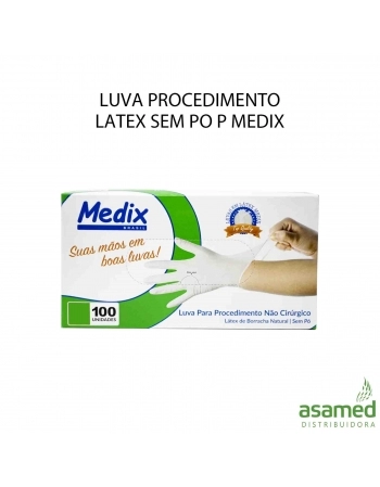 LUVA PROCEDIMENTO LATEX SEM PO P MEDIX