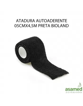 ATADURA AUTOADERENTE 05CMX4,5M PRETA BIOLAND