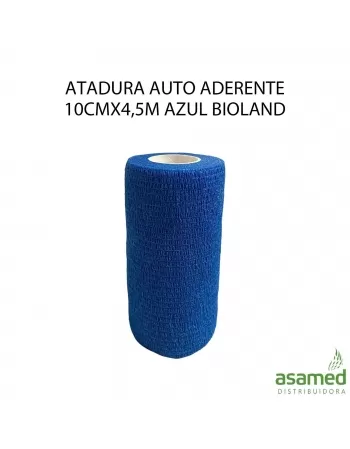 ATADURA AUTO ADERENTE 10CMX4,5M AZUL BIOLAND