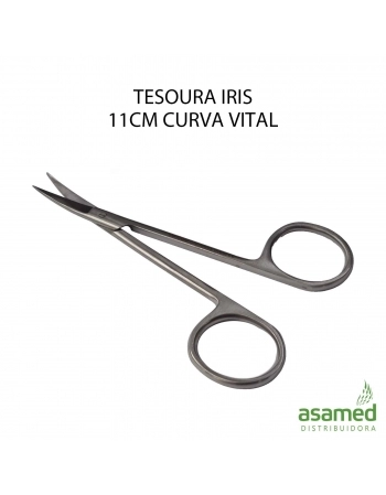 TESOURA IRIS 11CM CURVA VITAL