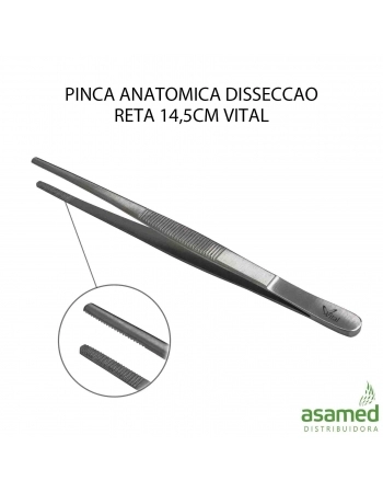 PINCA ANATOMICA DISSECCAO RETA 14,5CM VITAL