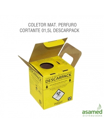 COLETOR MAT. PERFURO CORTANTE 01,5L DESCARPACK