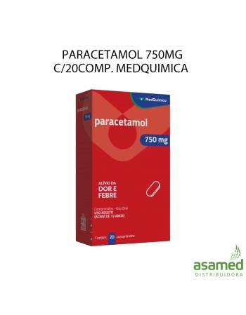 PARACETAMOL 750MG C/20COMP. MEDQUIMICA