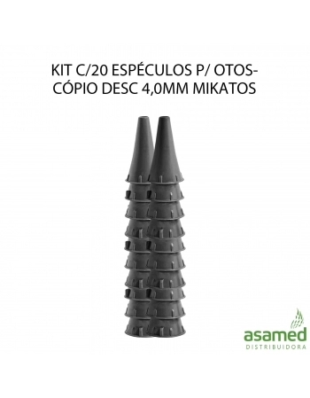 KIT C/20 ESPECULOS P/ OTOSCÓPIO DESC 4,0MM MIKATOS