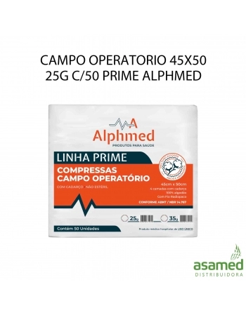 CAMPO OPERATORIO 45X50 25G C/50 PRIME ALPHMED