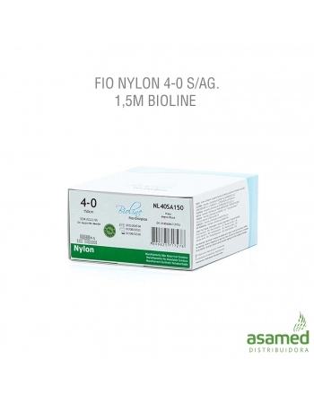 FIO NYLON 4-0 S/AG. 1,5M BIOLINE