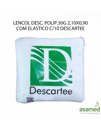 LENCOL DESC. POLIP.30G 2,10X0,90 COM ELASTICO C/10 DESCARTEE