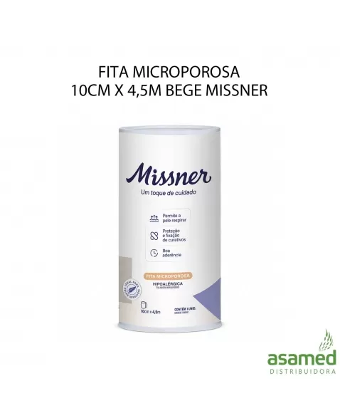 FITA MICROPOROSA 10CM X 4,5M BEGE MISSNER