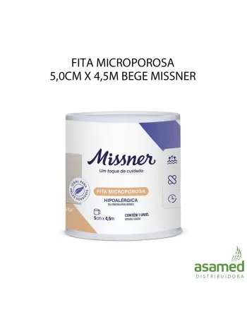 FITA MICROPOROSA 5,0CM X 4,5M BEGE MISSNER