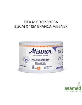 FITA MICROPOROSA 25MM X 10M BRANCA MISSNER