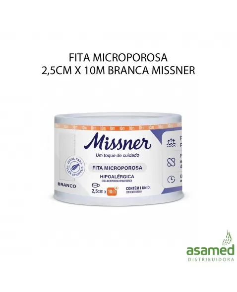 FITA MICROPOROSA 25MM X 10M BRANCA MISSNER