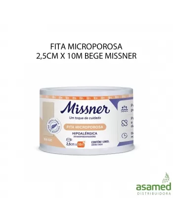 FITA MICROPOROSA 25MM X 10M BEGE MISSNER