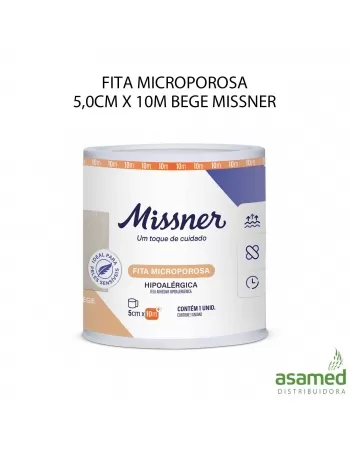 FITA MICROPOROSA 50MM X 10M BRANCA MISSNER