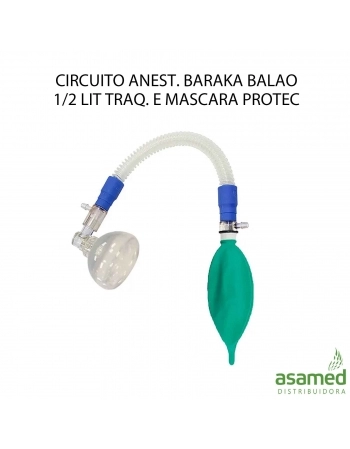 CIRCUITO ANEST. BARAKA BALAO 1/2LIT TRAQ. E MASCARA PROTEC