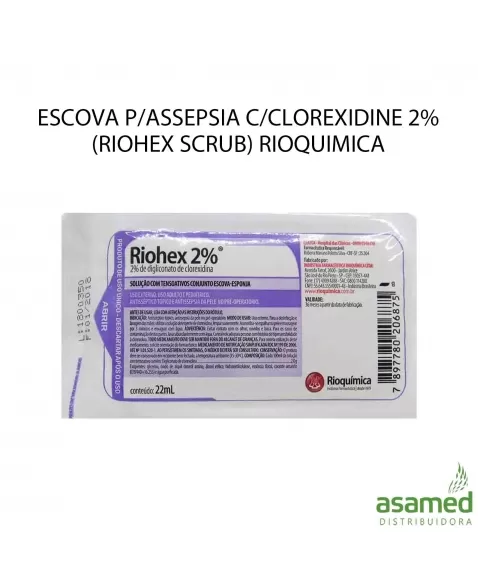 ESCOVA P/ASSEPSIA C/CLOREXIDINE 2% (RIOHEX SCRUB) RIOQUIMICA