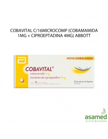 COBAVITAL C/16MICROCOMP (COBAMAMIDA 1MG + CIPROEPTADINA 4MG) ABBOTT