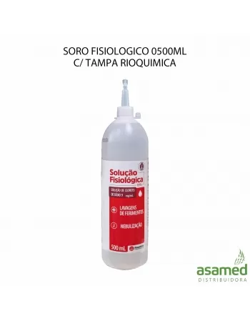 SORO FISIOLOGICO 0500ML C/ TAMPA RIOQUIMICA