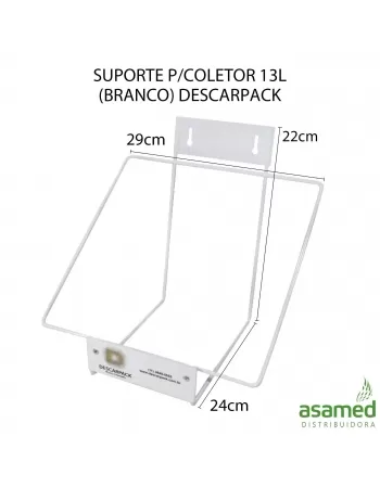 SUPORTE P/COLETOR 13L (BRANCO) DESCARPACK