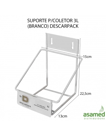 SUPORTE P/COLETOR 03L (BRANCO) DESCARPACK