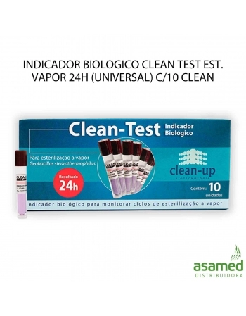 INDICADOR BIOLOGICO CLEAN TEST EST. VAPOR 24H (UNIVERSAL) C/10 CLEAN