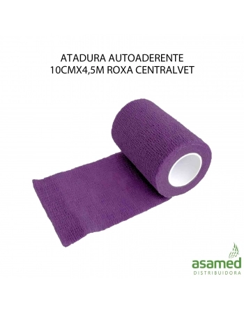 ATADURA AUTOADERENTE 10CMX4,5M ROXA CENTRALVET