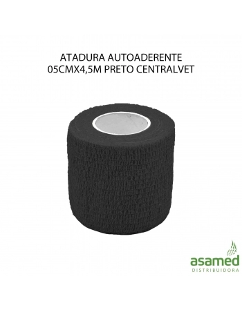 ATADURA AUTOADERENTE 05CMX4,5M PRETA CENTRALVET