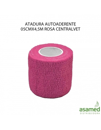 ATADURA AUTOADERENTE 05CMX4,5M ROSA CENTRALVET