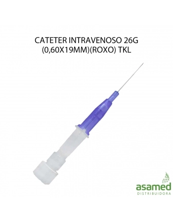 CATETER INTRAVENOSO 26G (0,60X19MM)(ROXO) TKL