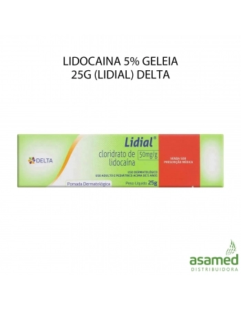 LIDOCAINA 5% GELEIA 25G (LIDIAL) DELTA