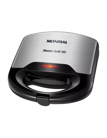 SANDUICHEIRA MASTER GRILL 750W S-20 PRETO/INOX MONDIAL 220V