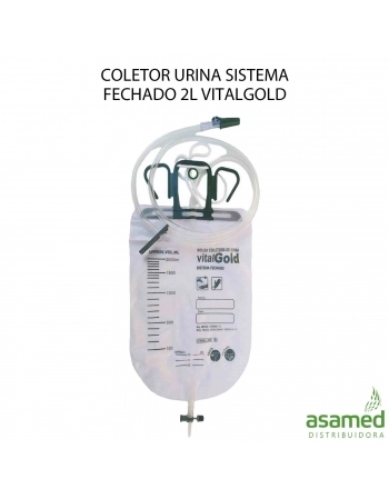 COLETOR URINA SISTEMA FECHADO 2L VITALGOLD