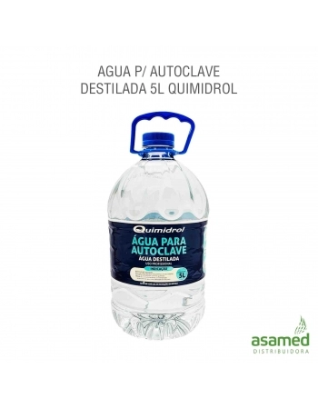 AGUA P/ AUTOCLAVE DESTILADA 5L QUIMIDROL