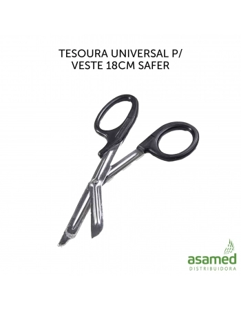 TESOURA UNIVERSAL P/ VESTE 18CM SAFER