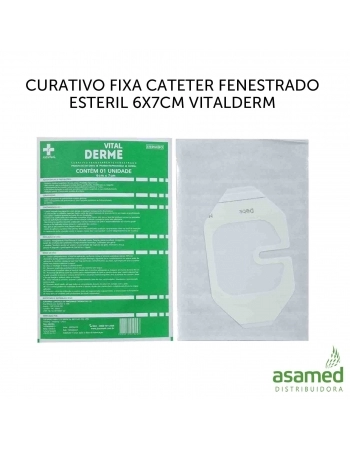 CURATIVO FIXA CATETER FENESTRADO ESTERIL 6X7CM VITALDERM