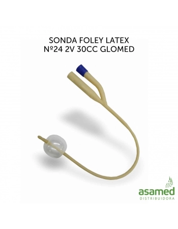 SONDA FOLEY LATEX Nº24 2V 30CC GLOMED