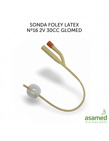 SONDA FOLEY LATEX Nº16 2V 30CC GLOMED