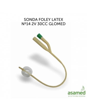 SONDA FOLEY LATEX Nº14 2V 30CC GLOMED