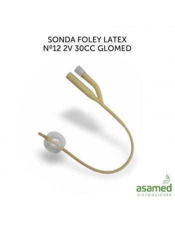 SONDA FOLEY LATEX Nº12 2V 30CC GLOMED