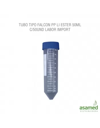 TUBO TIPO FALCON PP LI ESTER 50ML C/50UND LABOR IMPORT