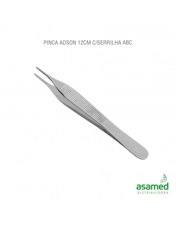 PINCA ADSON 12CM C/SERRILHA ABC