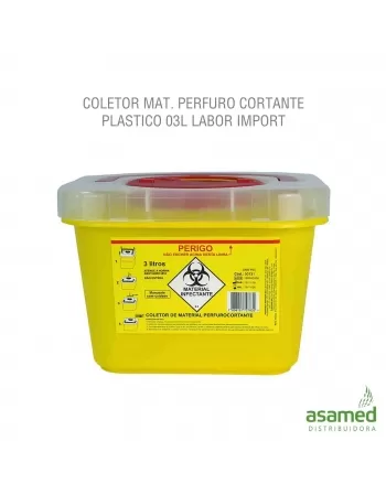 COLETOR MAT. PERFURO CORTANTE PLASTICO 03L LABOR IMPORT