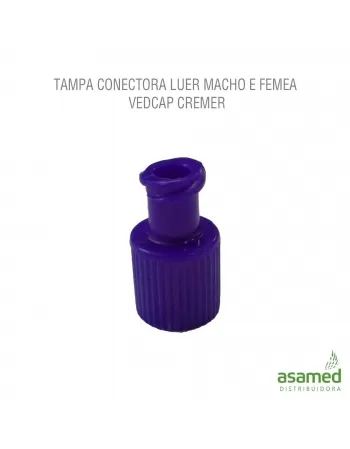 TAMPA CONECTORA LUER MACHO E FEMEA VEDCAP CREMER