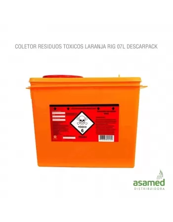 COLETOR RESIDUOS TOXICOS LARANJA RIG 07L DESCARPACK