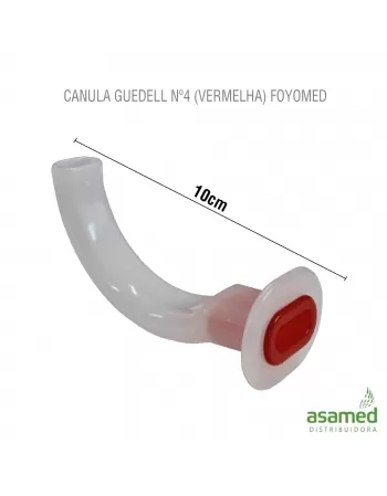 CANULA GUEDELL Nº4 (VERMELHA) FOYOMED