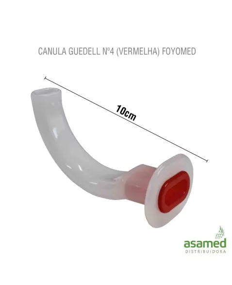 CANULA GUEDELL Nº4 (VERMELHA) FOYOMED