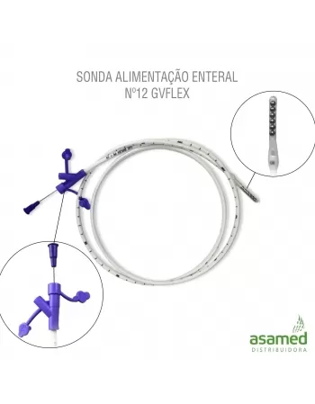 SONDA ALIMENTAÇÃO ENTERAL Nº12 GVFLEX